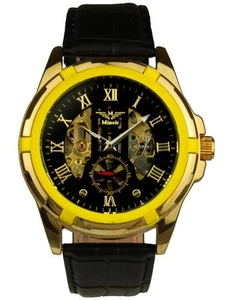 Minoir Watches Denain Partial Skeleton Watch Automatic Watch Men's Watch Wristwatch - Picture 1 of 2