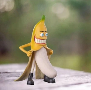 Gag Banana Art Statues Funny Garden Yard Sculptures Naughty Lawn Ornaments Prank - Picture 1 of 7