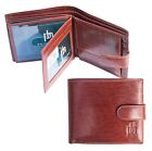END OF line Sale Prime Hide Mens Classic Brown Leather Wallet Brown Wallet New