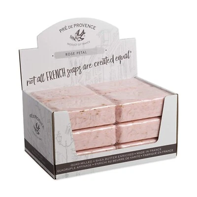 Pre de Provence ROSE PETAL Case 12 x 250 Gram French Soap Bath Shower Bars Shea - Image 1 of 2