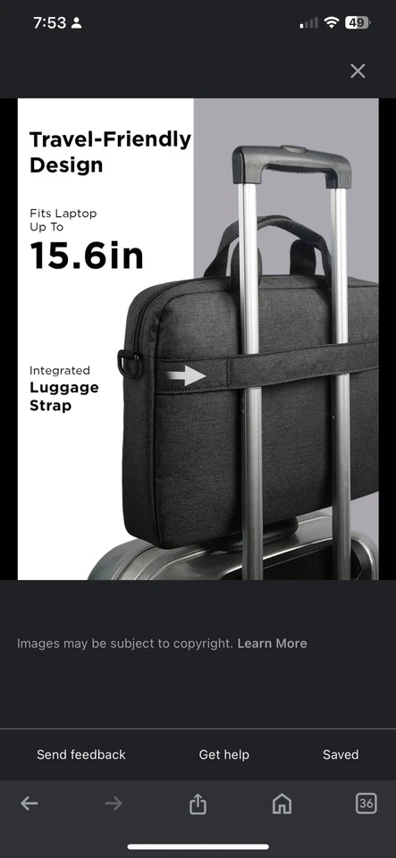 Lenovo Toploader T210 Laptop Bag - NWOT - Image 1 of 4