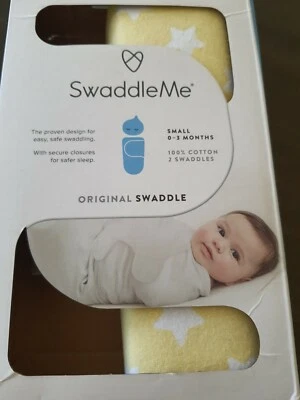 SwaddleMe NUEVO UNO Swaddle Swaddlers Pequeño 0-3 meses estrellas amarillas ALGODÓN  Foto 1 de 4