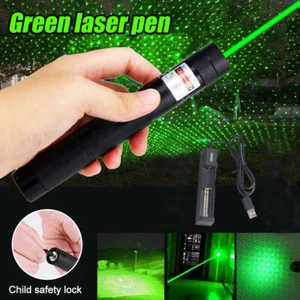 532NM USB Rechargeable Lazer Green Laser/Pointer Pen Torch Light - Picture 1 of 12