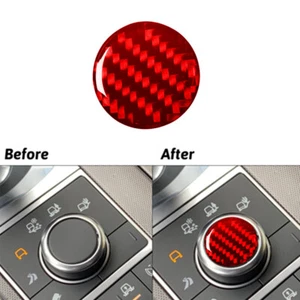 Cubierta de panel de cambio de fibra de carbono roja para Land Range Rover Sport 2014-2017 - Imagen 1 de 15