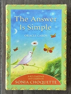 The Answer Is Simple Oracle Cards by Sonia Choquette 62-Card Deck *Read - Picture 1 of 8