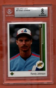 1989 Upper Deck #25 Randy Johnson NM-MT Beckett Grade 8 - Picture 1 of 2