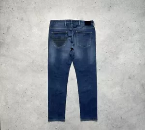 Emporio Armani Denim Big Logo Rare Luxury Jeans Size 33x32 - Picture 1 of 14