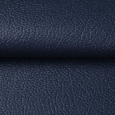 Tecido de couro sintético 1/3/5 jardas estofado plissado tecido de vinil marinho 54" de largura - Imagem 1 de 4