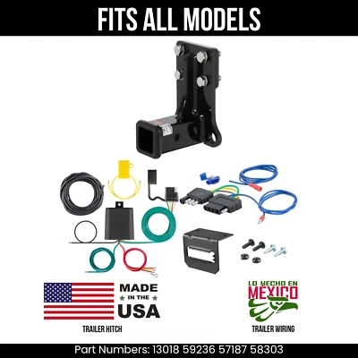 Enganche de remolque para Mercedes ML320 98-02 + cableado de 5 pines para todos los modelos kit de remolque de corte Foto 1 de 4