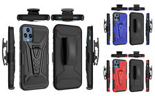 For T-Mobile REVVL 6 5G TMAF025G V 3in1 Holster Clip Case Phone Cover