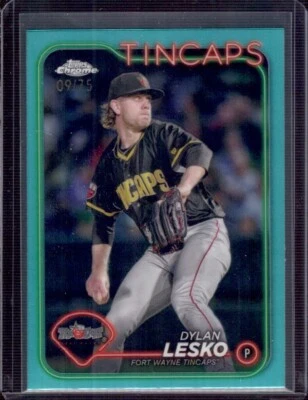 DYLAN LESKO 2024 Topps Pro Debut Chrome #PDC-139 Aqua Refractor #09/75 - Image 1 of 2