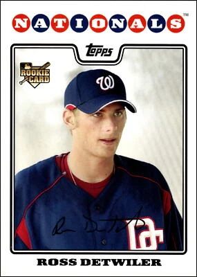 2008 Topps #92 Ross Detwiler   Rookie Washington Nationals - Image 1 of 2