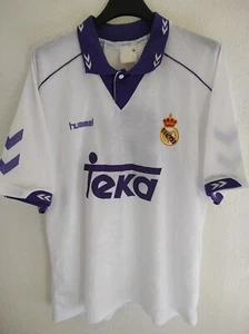 REAL MADRID 1993-1994 Match Worn number 8 camiseta shirt trikot maillot XL - Picture 1 of 5