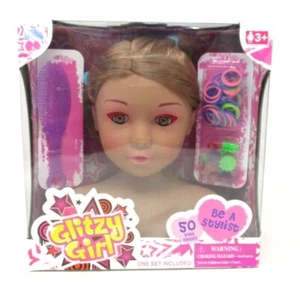 Glitzy Girl Small Styling Head 50 Play Pieces - Picture 1 of 2