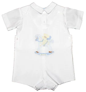 NWT Baby Infant Overalls Romper & Short Sleeve Shirt Set Outfit Size 9 Months - Picture 1 of 24