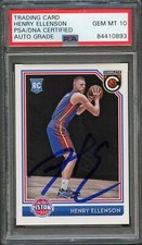 2016-17 Panini Complete #269 Henry Ellenson Signed Card AUTO 10 PSA Slabbed RC R