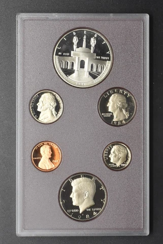 1984 Prestige Proof Set LA Olympics Commemorative No Box/COA ✪COINGIANTS✪ Cover