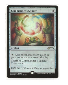 COMMANDER'S SPHERE Promo FOIL English Magic DCI NM MTG 002/002 - Imagen 1 de 1