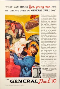 General Tire & Rubber Tires Vtg Print Ad 1937 - Picture 1 of 1