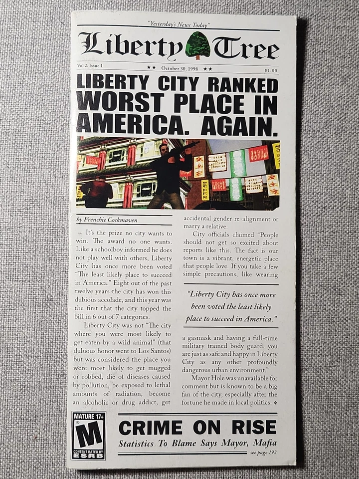 Grand Theft Auto: Liberty City Stories Instruction Booklet - Manual Only - PSP - Image 1 of 1
