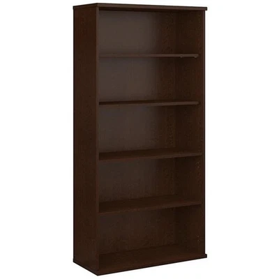 Bush Business Furniture Series Tall 5 Shelf Bookcase in Mocha Cherry, Large B... - Image 1 of 4
