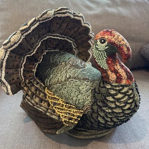 John Derian X Target 2024 Turkey Pillow Beaded Embellished NWT - Picture 1 of 11