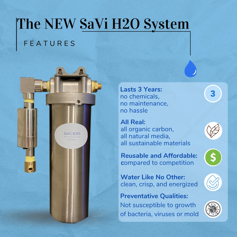 SaVi H2O FOR REFRIGERATOR 3+ YEARS WATER FILTER SYSTEM - Image 1 of 2
