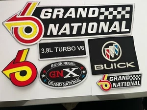 6 BUICK REGAL GRAND NATIONAL SEW/IRON ON PATCH EMBLEM EMBROIDERED 3.8L TURBO V6 - Bild 1 von 1