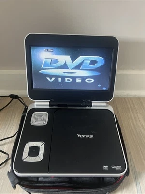 Venturer Pvs8380 Reproductor de DVD portátil 8” con cables de alimentación y estuche blando Foto 1 de 4