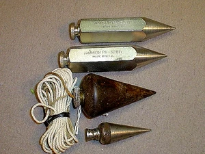 VTG HANSON AND TWO OTHER PLUMB BOBS - Picture 1 of 4