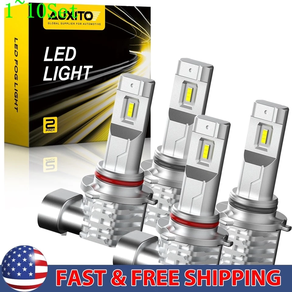 Conjunto AUXITO Combo 9005+9006 lâmpadas de faróis de LED feixe alto baixo branco 30000LM 1-10 - Imagem 1 de 4