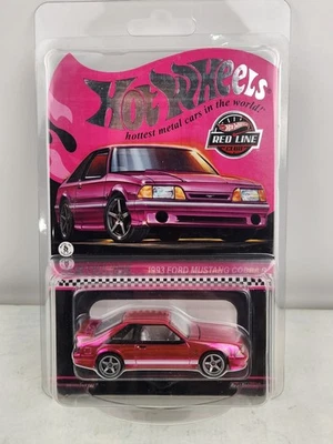 Ford Mustang Cobra R 1993 rosa Hot Wheels exclusivo RLC con estuche 2023 Foto 1 de 4