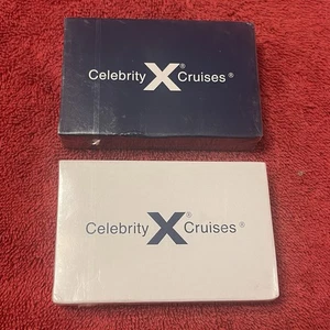 Nuevo Sellado Dos Paquetes Celebridades Cruceros Línea Barco Crucero Juegos de Cartas Publicidad - Imagen 1 de 5