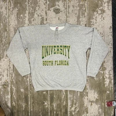 De Colección Soffe University South Florida College Sudadera Cuello Redondo XL 90s Foto 1 de 4