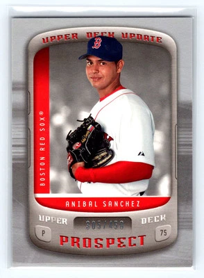 2005 Upper Deck Update Prospects Silver #103 Anibal Sanchez Boston Red Sox /450 - Image 1 of 2
