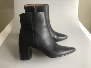 Madewell The Fiona Boot in Leather Black Size: US 6 - Picture 1 of 10
