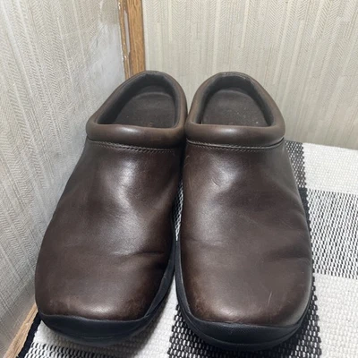 Merrell Womens Jungle Primo Clog Dark Brown Slip On Shoes Suede Mule Size 8.5  - Image 1 of 4