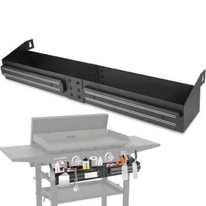 Carrito de plancha frontal con paquete de 2 portaherramientas magnéticas para Blackstone 28 pulgadas/28X... - Imagen 1 de 6