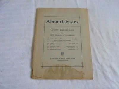 Two 1926 Abram Chasins Concert Transcriptions for 2 Pianos-4 Hands - Image 1 of 2