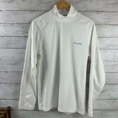 Columbia Long Sleeve T Shirt Omni-Wick Mens Medium White - Image 1 of 4
