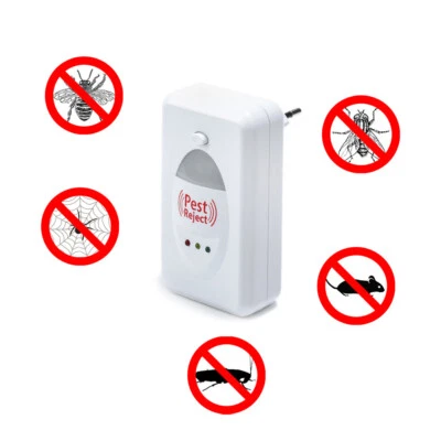 2 REPELLENTI PEST REJECT SCACCIA INSETTI MOSCHE ZANZARE AD ULTRASUONI - Imagen 1 de 3