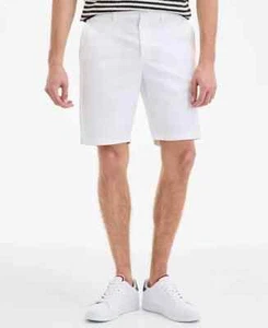Tommy Hilfiger Men's Th Optic White Brooklyn 1985 9" Shorts 30W hap1225 - Picture 1 of 3