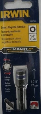Irwin 1837533 1/4" Impact magnetic Nutsetter - Image 1 of 2