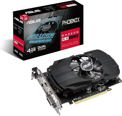 ASUS AMD Radeon RX 550 4G Single Fan Video Card PH-RX550-4G-EVO black - Image 1 of 4