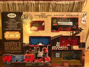 Set treno EZTEC vacanze di Natale DENVER & Rio Grande O Gauge A batteria - Foto 1 di 12