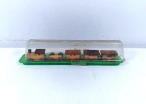 Vintage Wooden 5 Piece Miniature Train Set Original Loquai Holzkunst West German - Picture 1 of 6