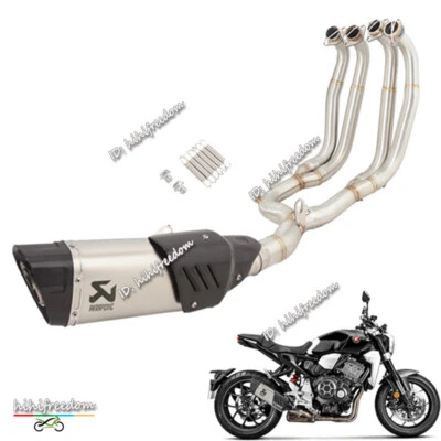 Chinelo para Honda CB1000R 2018-2024 tubo de escape completo cabeçalho pontas de silenciador de carbono - Imagem 1 de 4