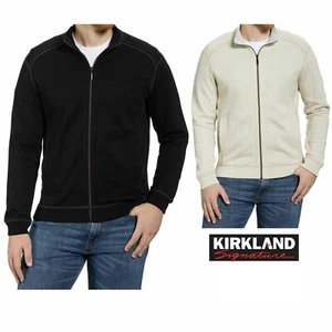 Kirkland Signature Men's Full Zip Mock Neck Sweater - Picture 1 of 23