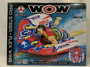 WOW Water Sports Pro Steer Flex Wing Inflatable Towable Tube 1-2 Riders New - Picture 1 of 4