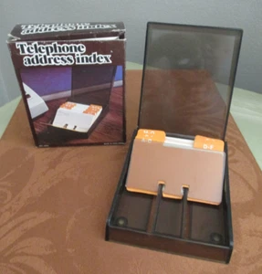 ORGANIZADOR ÍNDICE DE DIRECCIONES TELEFÓNICAS #3544 ESTILO ROLODEX HONG KONG - Imagen 1 de 6
